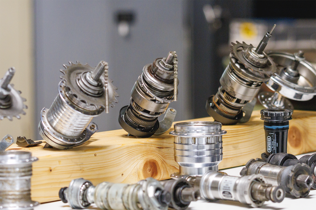 Fahrradwerkstatt Exponate