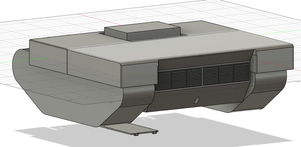 Kettenfahrzeug - Zeichnung vorne