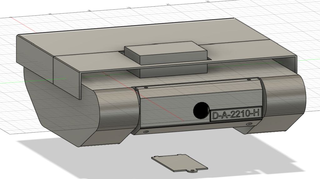 Kettenfahrzeug - Zeichnung hinten