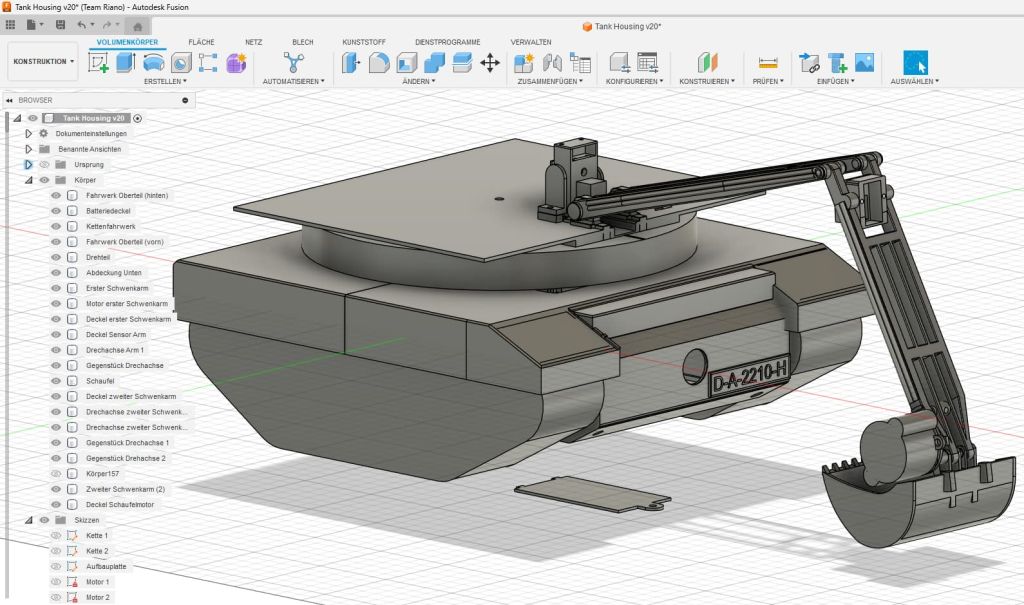 Das Kettenfahrzeug - Konstruktion