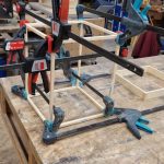 Rahmen der japanischen Papierstehlampe