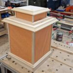 Fertigstellung der japanischen Papierstehlampe