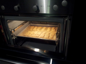 3D Spekulatius im Backofen